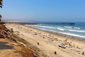 Less than a block away looking south toward the PB Pier