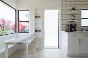 Breakfast nook and yard access