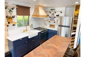 Custom kitchen.