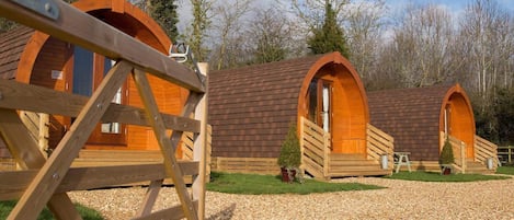 Our three Glamping Pods