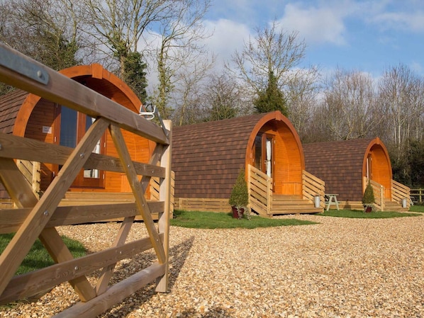 Our three Glamping Pods