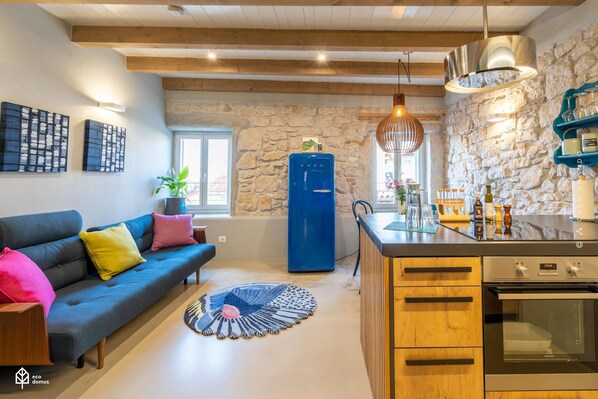 Open space dining and living room