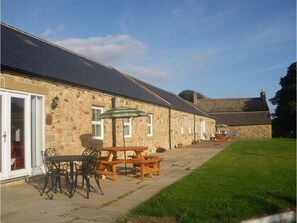 Exterior view of cottages