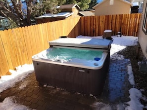 Backyard hot tub/spa