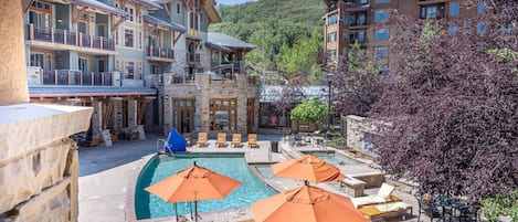 Beautiful Mountain and Pool Views from the Balcony