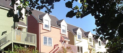 Purpose built self-catering cottages.