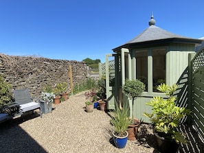 Summerhouse and private courtyard garden