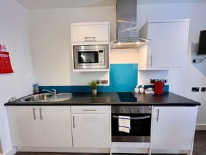 Double Studio Apartment - Fully Equipped Kitchen 