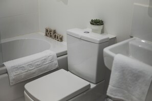 Bathroom with Shower over bath