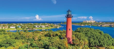 Beautiful Scenic and Historic Jupiter Lightouse and Inlet