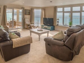 Living room overlooking the bay