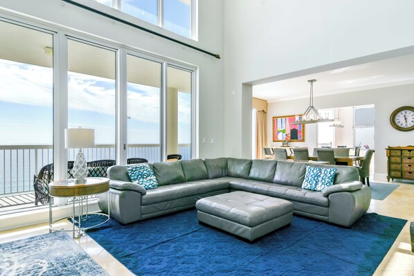 Silver Beach Towers West Penthouse 1903- Living Area