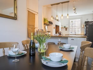 Enjoy our open plan kitchen diner with your friends and family.