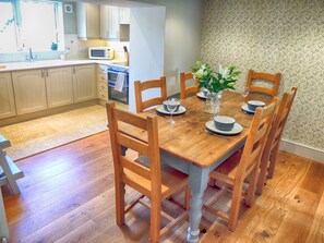 Dining Table laid up for breakfast