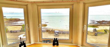 Apartment 5 bay window view over Cullercoats Bay