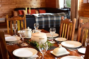 Log Cabin Dining/Lounge Area