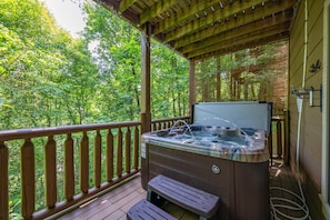 Relax in the new private spa, which is emptied and cleaned after every guest.