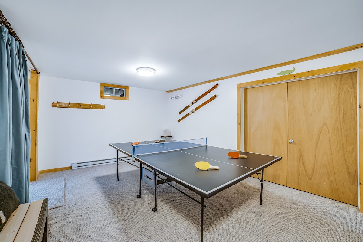 Private child-friendly home with game room, high-speed WiFi, and wraparound deck