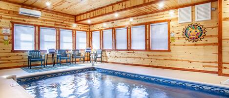 Private indoor heated pool