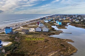 Atlantic Ocean on the left, Pamlico Sound on the right!