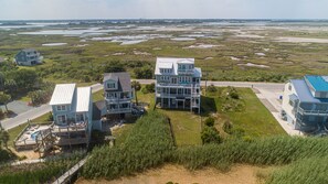 Aerial view of house