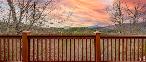 Over the Mountain - Sunset on the Deck