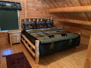 2nd Floor Master - New log style King Bed and matching night stands