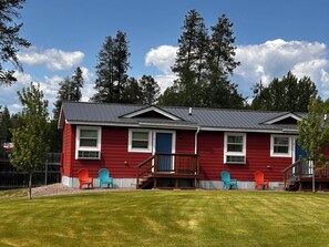 Exterior of apartment building