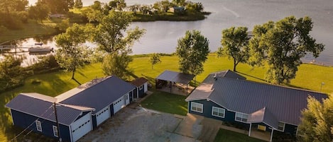 Over an acre lot on the water