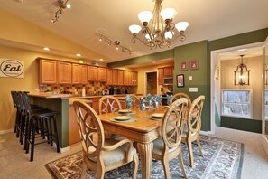 Kitchen and dining area