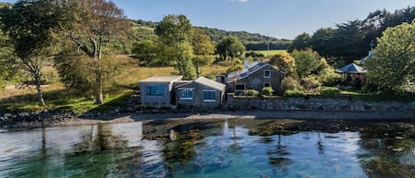 Mulroe from the sea with Studio on the right