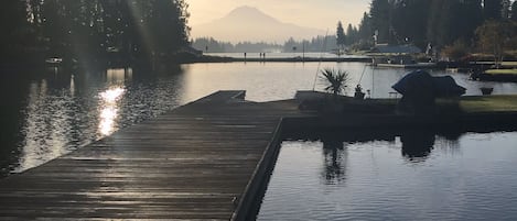 Morning view from small private dock!