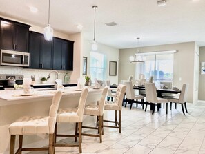 Full Kitchen and Dining Room