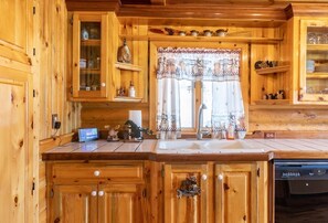 Rustic cabin charm with all the modern conveniences.
