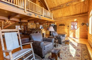 Cozy and inviting seating to enjoy the amazing views from the comfort of the great room.
