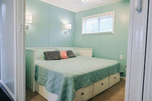 Queen bed in the second bedroom as well