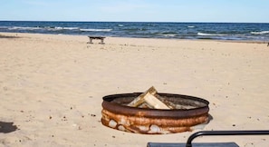 Three fire rings available on our beach!