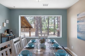 Large dining area for your whole party