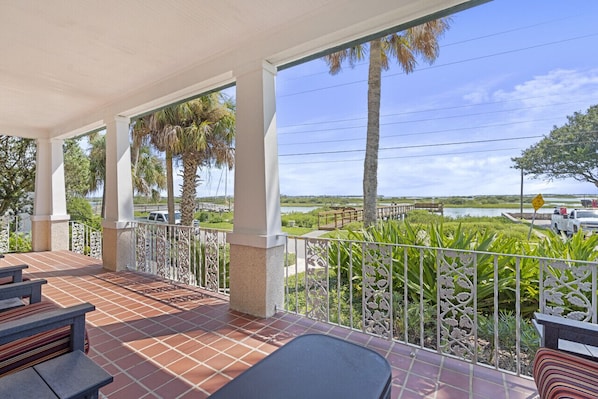 Stunning view of the Intracoastal and dock