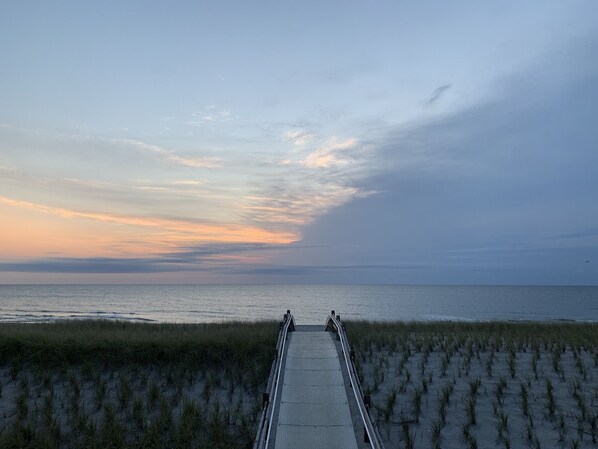 Enjoy a beautiful sunrise over the Atlantic Ocean.