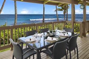 Enjoy home cooked meals on the lanai