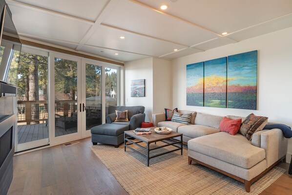 Spacious main living area with unobstructed Tahoe views
