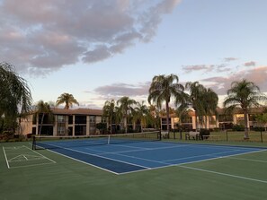 Tennis, pickle ball, and shuffle board 