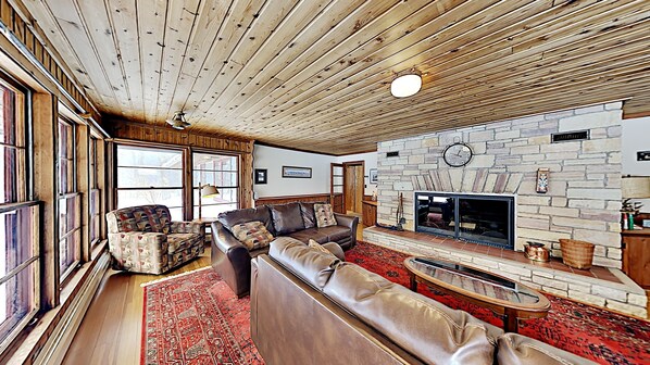 Main Great Room with Gas Fireplace