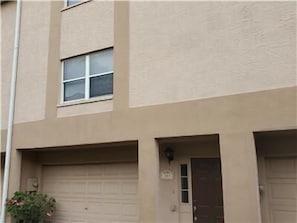 Front view of townhouse