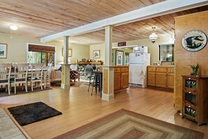 The open floor plan