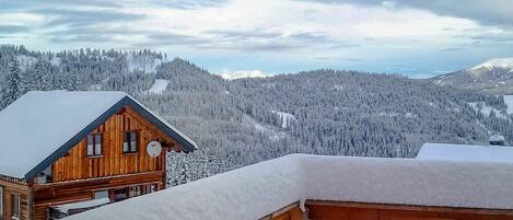 Winter, Mountainous Landforms, Property, Mountain Range, Snow, Freezing, Home, Roof, Real Estate, House