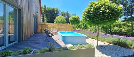 Jardin, Arbuste, Composite, ArriÚre-Cour, Aménagement Paysager, Ombre, Piscine, Cour, Eco HÎtel, Pelouse