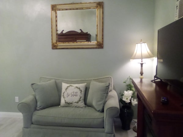 Bedroom suite with love seat sofa