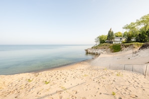 Beach only for chalet owners and guests